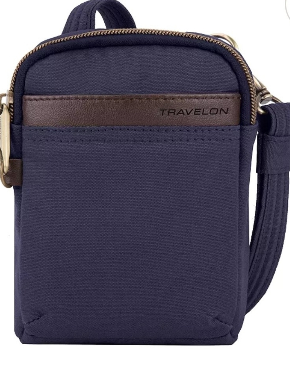 Travelon NWT Anti-Theft Courier Mini Crossbody Bag.